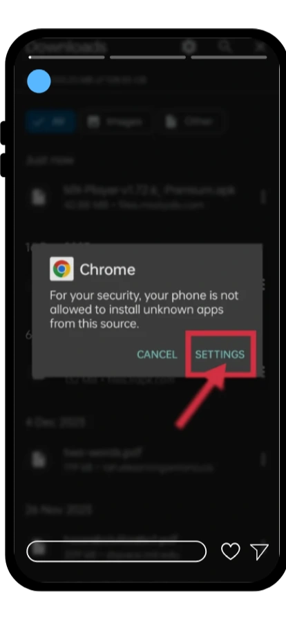 Apk dosyasını indirin.