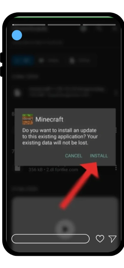 minecraft apk indiriliyor